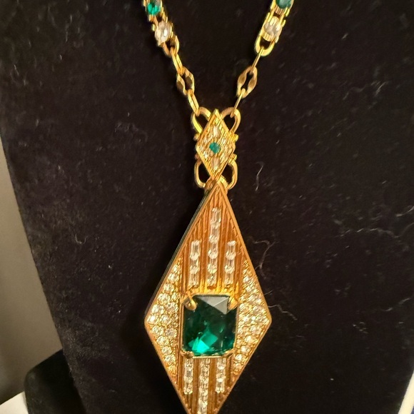 JBK (Jacqueline Bouvier Kennedy) Camrose & Kross Art Deco Necklace - Picture 2 of 5